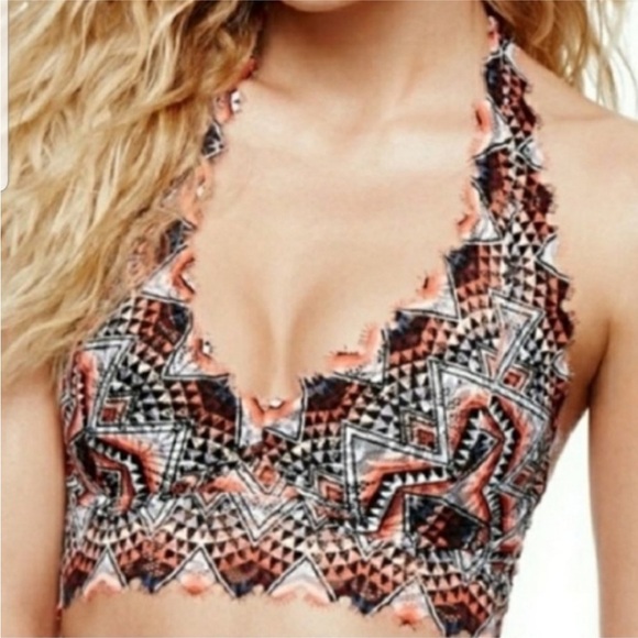 🧡 VS PINK 🧡 Aztec orange halter lace bralette 🌟🌻🍁🆓🆓🆓FREEW/$30BUNDLE❣️ - Picture 6 of 6